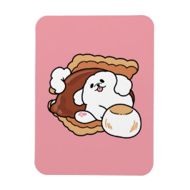 Íman Funny Dog and S’more Design – Kawaii Pet Lover Pun