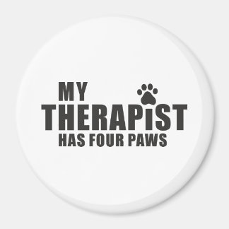 Íman Funny Dog Mom Dad Gift! My Therapist Has Four Paws