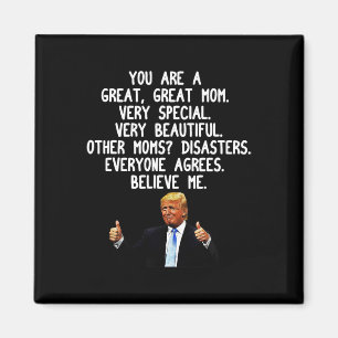 Íman Funny Donald Trump Madre39s Dia do Presente Conser