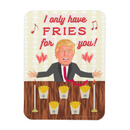 Íman Funny Donald Trump Rápido Comida Fries Dia de os n