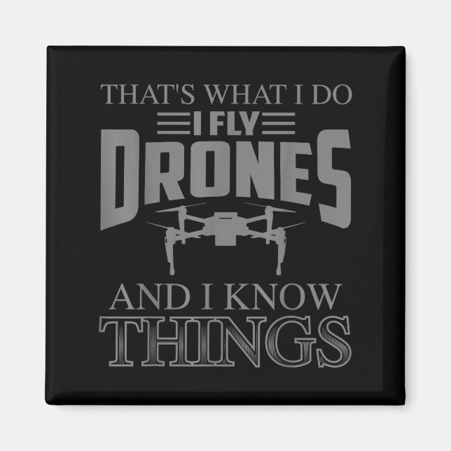 Íman Funny Drone Art For Men Women Boys Drone Racing Dr (Frente)