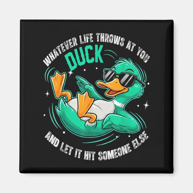 Íman Funny Duck Graphic Tees Men Women Teens Funny Quot (Frente)