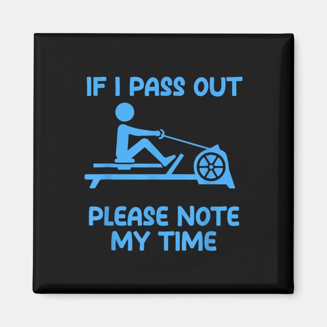 Íman Funny Erg Machine Gym Ergometer Rowing Exercise  (Frente)