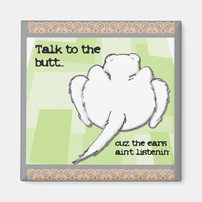 Íman Funny Ferret fala com o Bumbum (Frente)