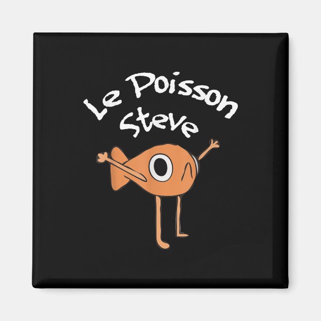 Íman Funny Fish Le Poisson Steve Funny Meme Outfit (Frente)