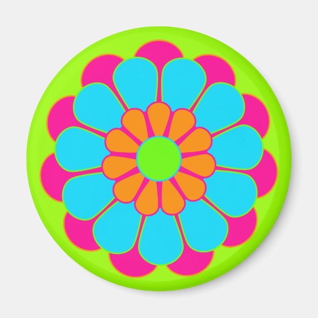 Íman Funny Flower Power Bloom III (Frente)