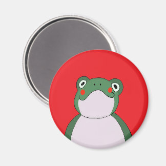 Íman Funny Frog Red Magnet