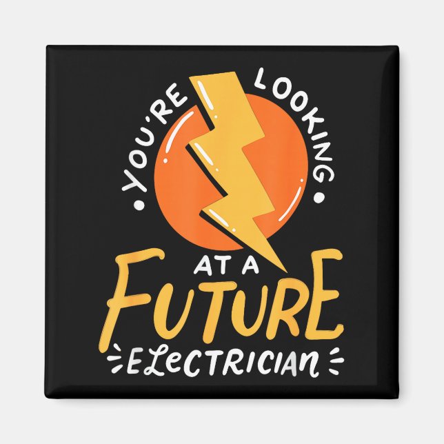 Íman Funny Future Electrician Electrical Engineer  (Frente)