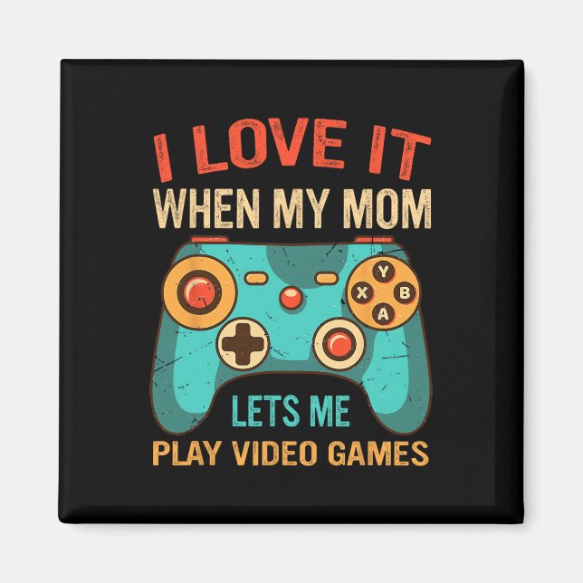 Íman Funny Gamer Gift For Boys Console Video Game Prese (Frente)