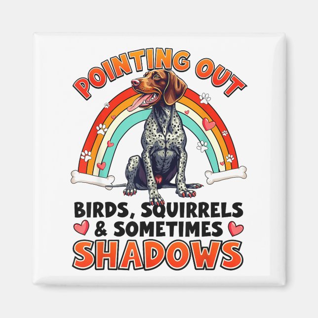 Íman Funny German Shorthaired Inter Design For Dog Love (Frente)