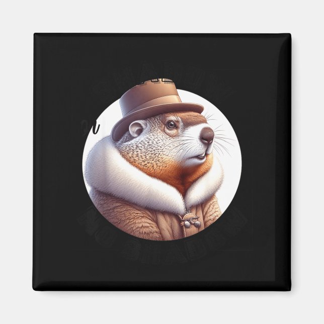 Íman Funny Goundhog Graphic  (Frente)