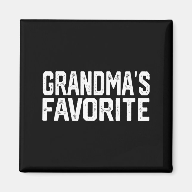 Íman Funny Grandma's Favorite Grandparent Granhild  (Frente)