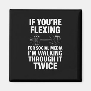 Íman Funny Gym Flexing Workout Bodybuilding 2