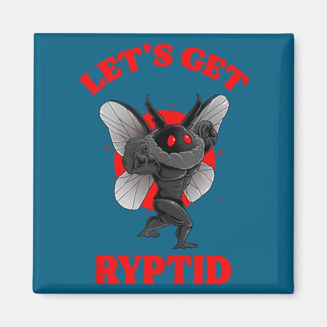 Íman Funny Gym Mothman Shirt Cryptid Let's Get Ryptid G (Frente)