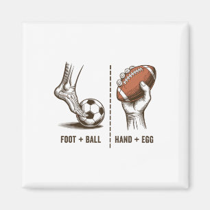 Íman Funny Handegg Vs Futebol Meme Lógica do Futebol Es