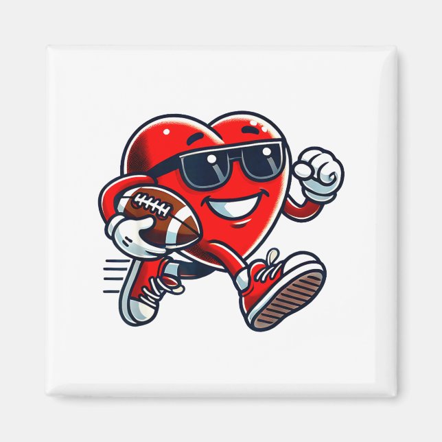 Íman Funny Heart American Football Valentine Srts Women (Frente)