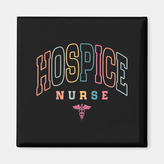 Íman Funny Hospice Nurse Doctor Graduation Medical Nurs (Frente)
