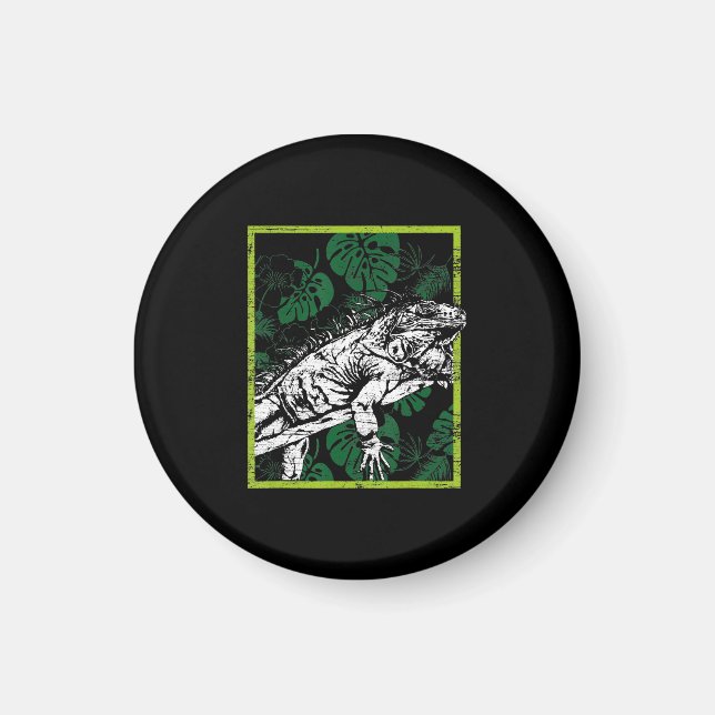 Íman Funny Iguana Lovers Gift (Frente)