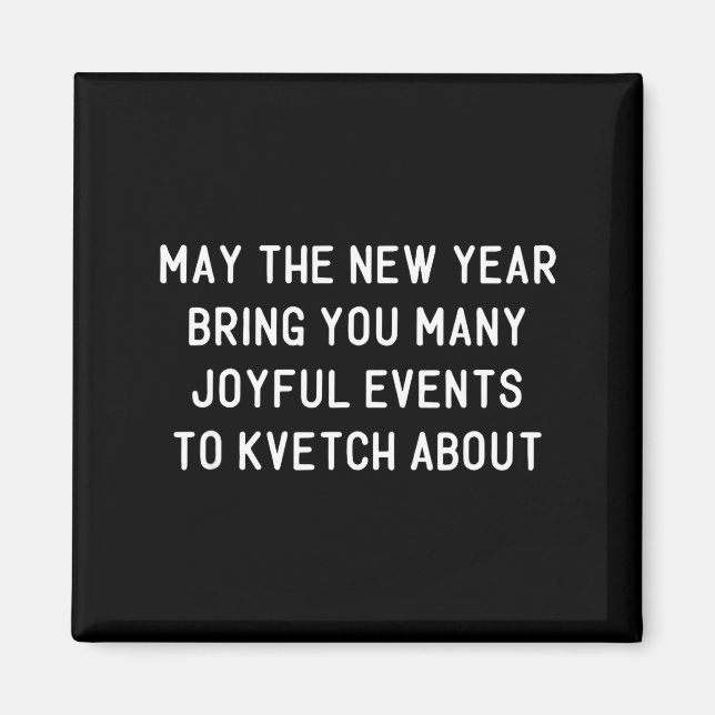 Íman Funny Jewish New Year Rosh Hashh Yiddish Quote Say (Frente)
