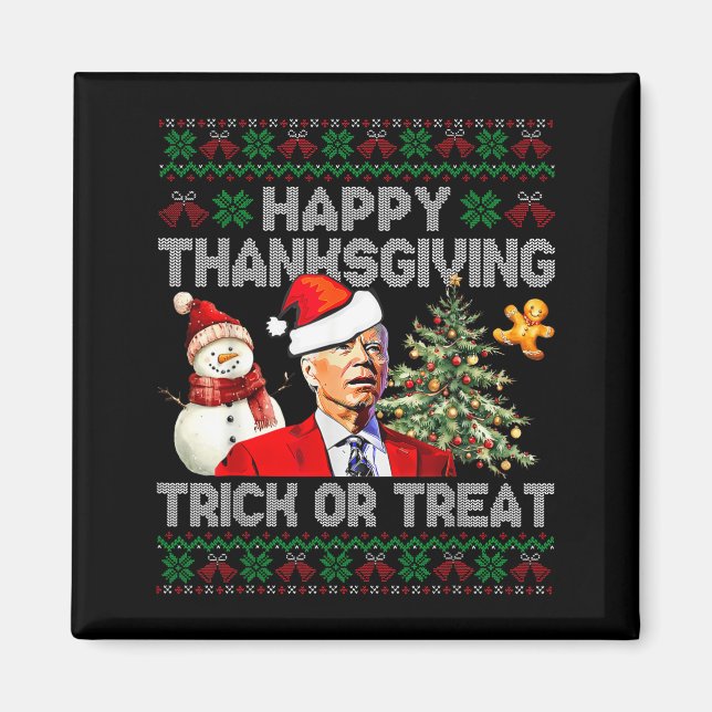 Íman Funny Joe Biden Santa Merry Thanksgiving Christmas (Frente)