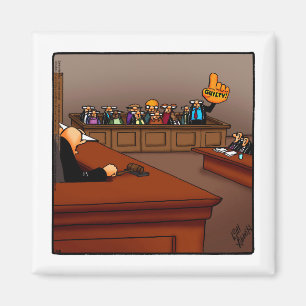 Íman Funny Jury Duty Humor Magnet Stoffer