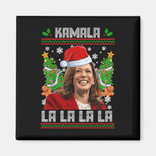 Íman Funny Kamala Harris 2024 Natal Comma La Men Wo