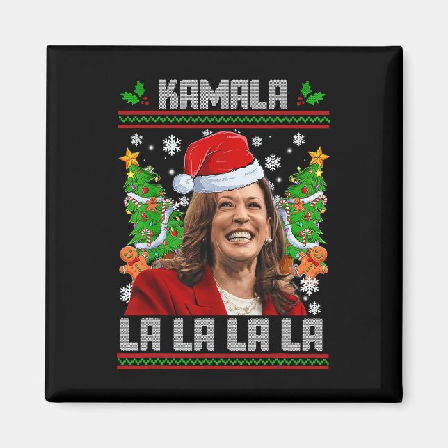 Íman Funny Kamala Harris 2024 Natal Comma La Men Wo (Frente)