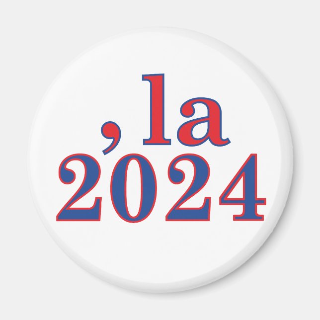 Íman Funny Kamala Harris Comma La 2024 (Frente)