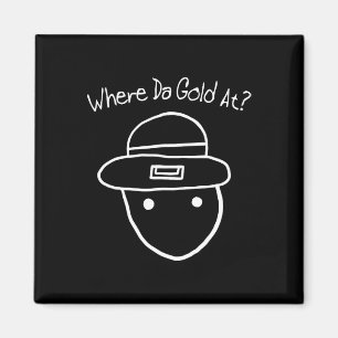 Íman Funny Leprechaun Amateur Sketch Meme Rua Irlandesa