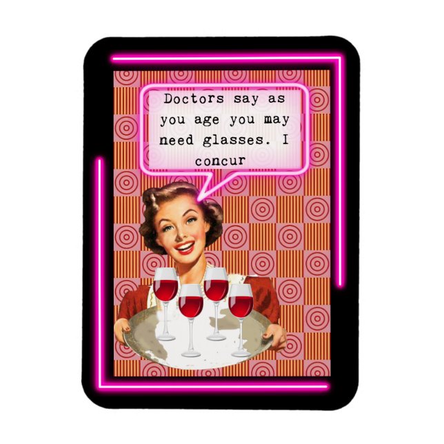 Íman Funny Magnet Best Friend Gift "Glasses" (Vertical)