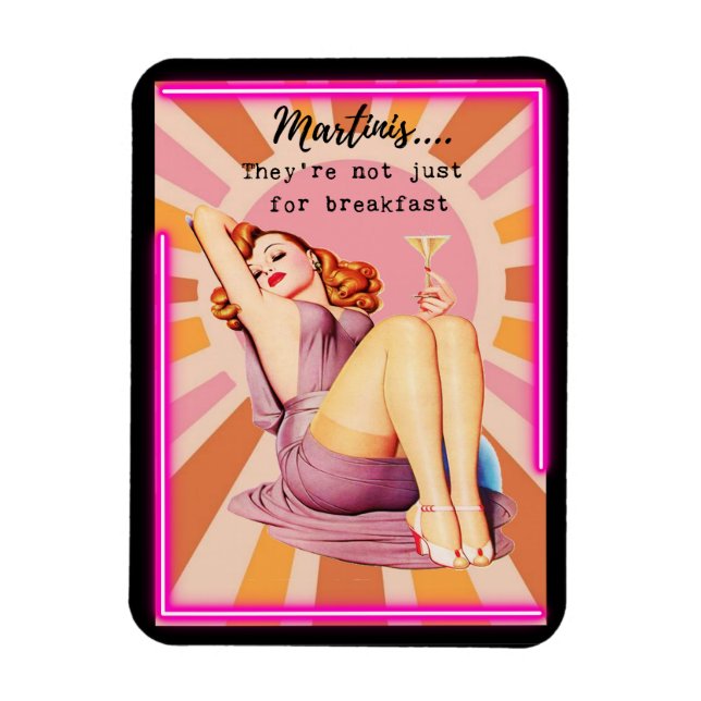 Íman Funny Magnet Best Friend Gift "Martinis" (Vertical)
