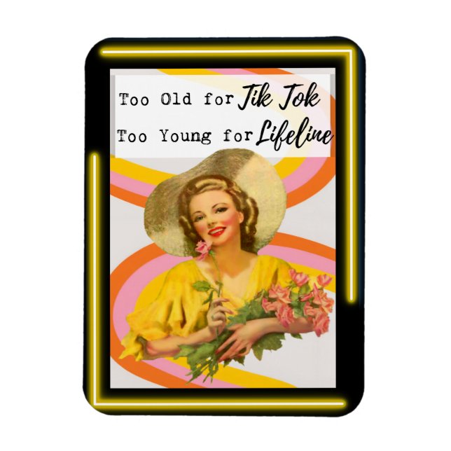 Íman Funny Magnet Best Friend Gift "Tik Tok" (Vertical)