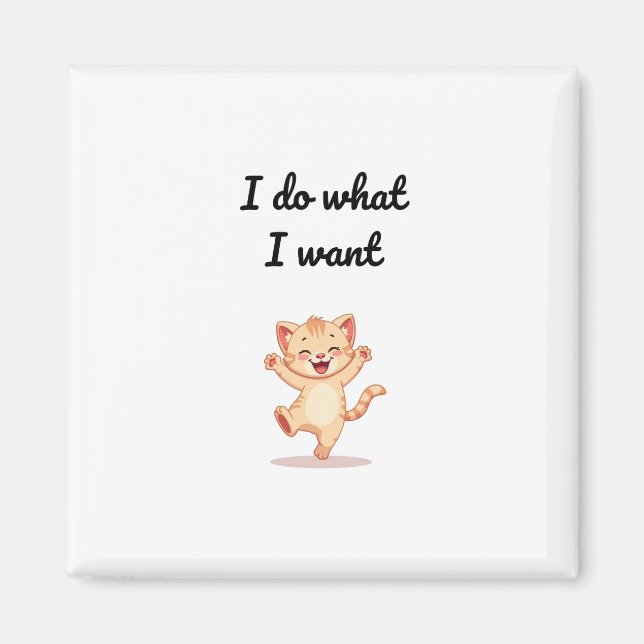 Íman Funny Meme Illustration Magnet (Frente)