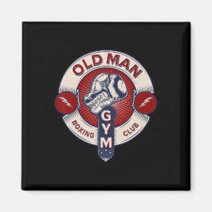 Íman Funny Mma Old Man BoxClub Combate Esporte Papare