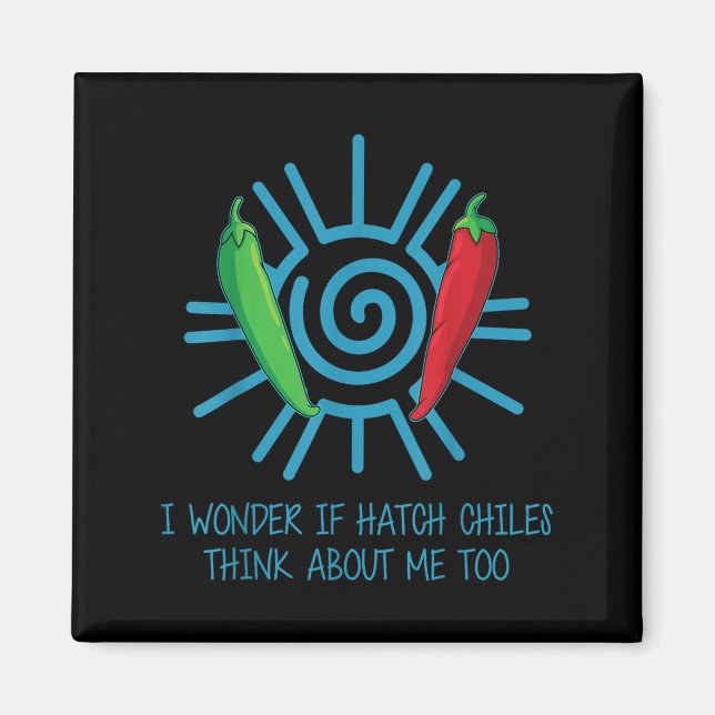 Íman Funny New Mexico Peppers Hatch Chili  (Frente)