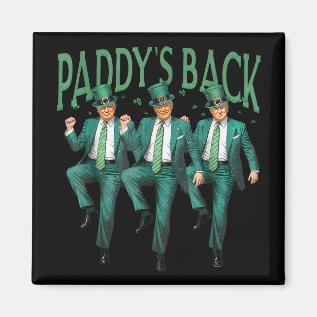 Íman Funny Paddys Back Trump Dancing (Frente)