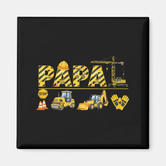 Íman Funny papa Construction Excavator Kids Matching