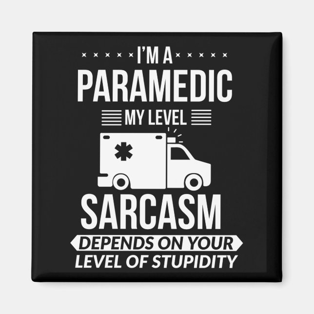 Íman Funny Paramedic Emt Gift  (Frente)