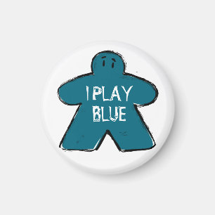 Íman Funny Phrase Grunge Blue Meple Conselho Gamer