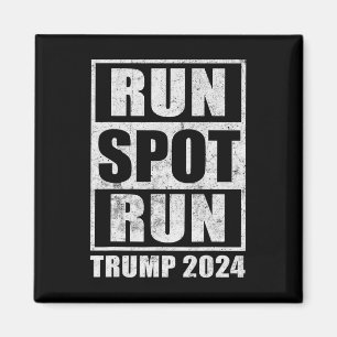 Íman Funny Pro Trump 2024 Run Spot Run Trump Kamala Deb