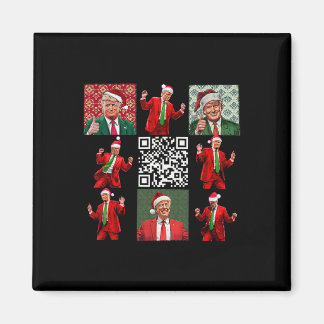 Íman Funny Qr Presidente Trump Christmas Dance M