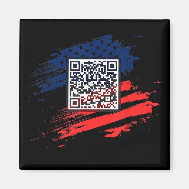 Íman Funny Qr Presidente Trump Dance Code (Frente)