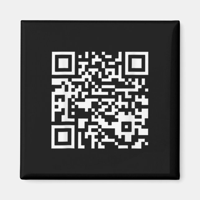 Íman Funny Qr Presidente Trump Dance Code (em Byck) (Frente)