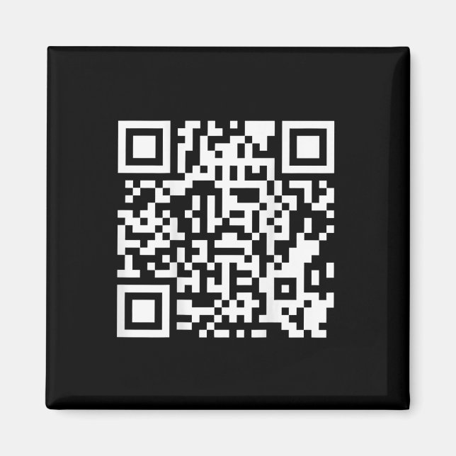 Íman Funny Qr Presidente Trump Dance Code (em Byck) 5 (Frente)
