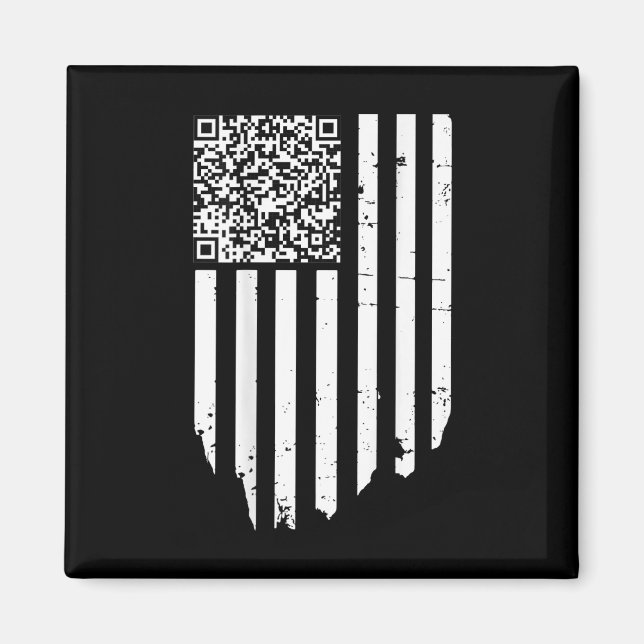 Íman Funny Qr Scan Code Presidente Trump 4547 Trump Dan (Frente)