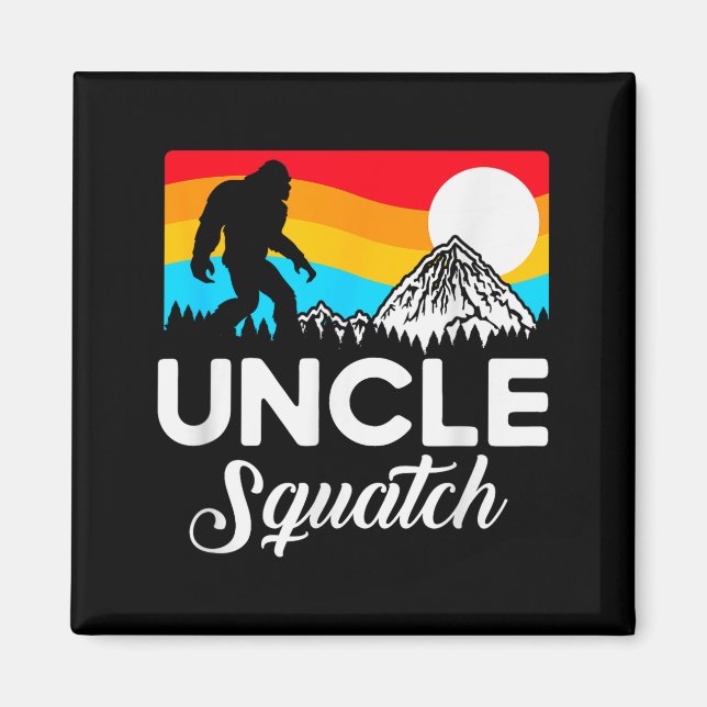 Íman Funny Quote Uncle Bigfoot Squatch  (Frente)