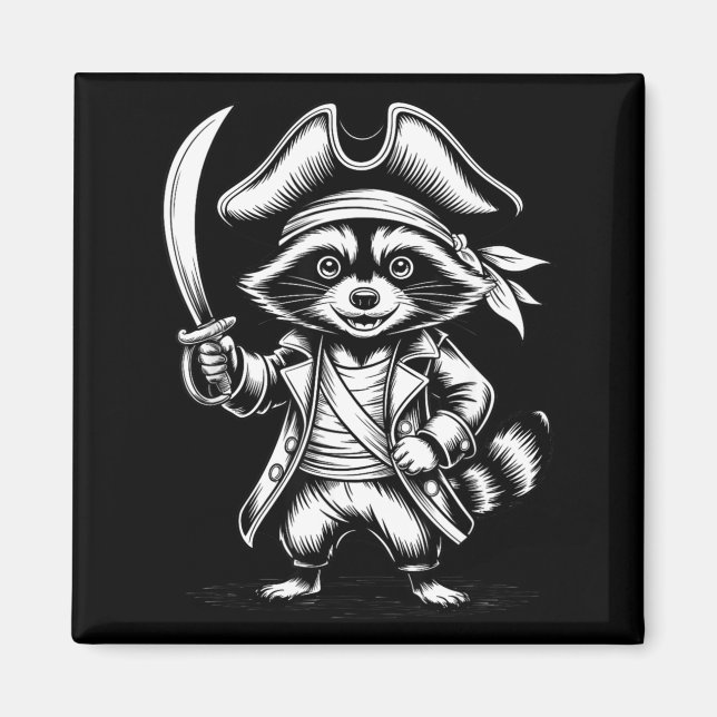 Íman Funny Rate Raccoon  (Frente)