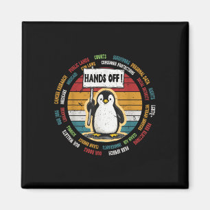 Íman Funny Resiste Pinguim Protesto Contra Tarifas