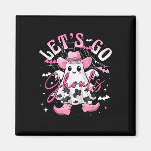 Íman Funny Retro Halloween Vamos Ghouls Western Cowg