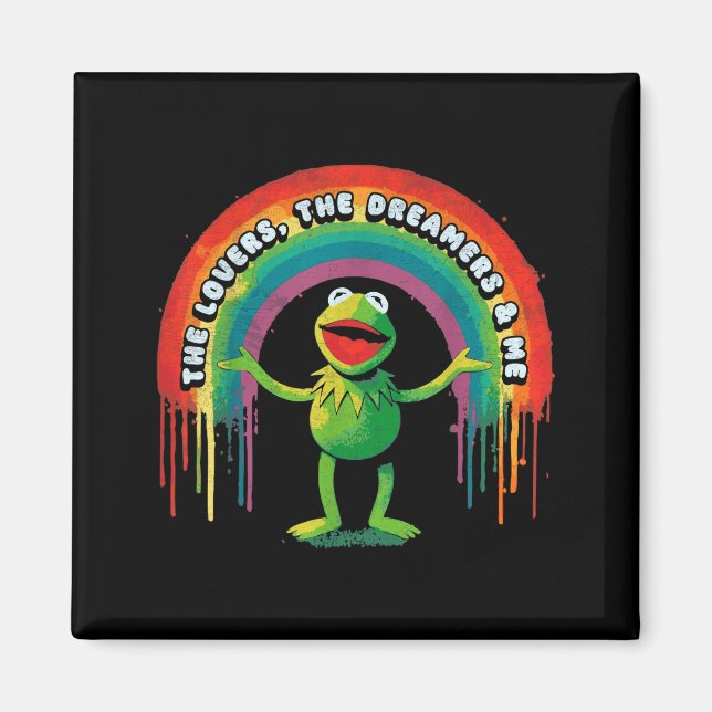 Íman Funny Retro Rainbow Frog Connection The Lovers The (Frente)